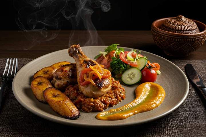 Plat traditionnel ivoirien Petit-Couronne